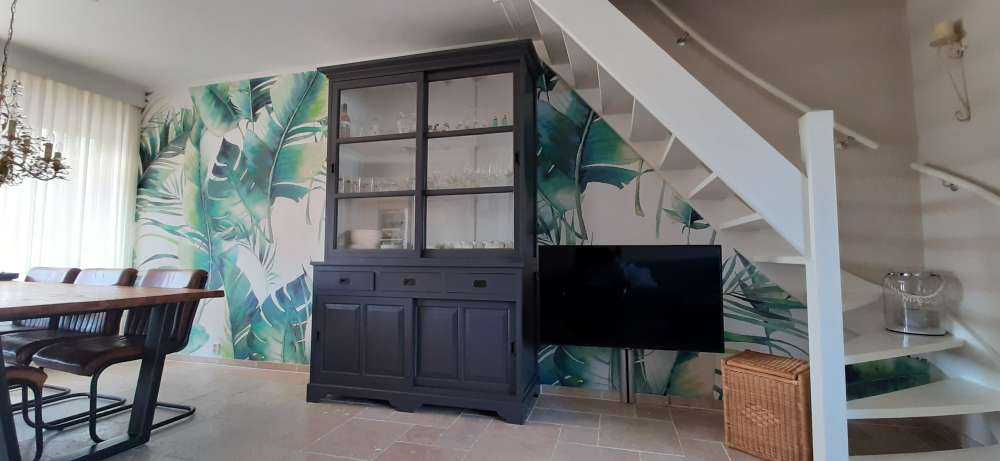 Malowane liście palmowe