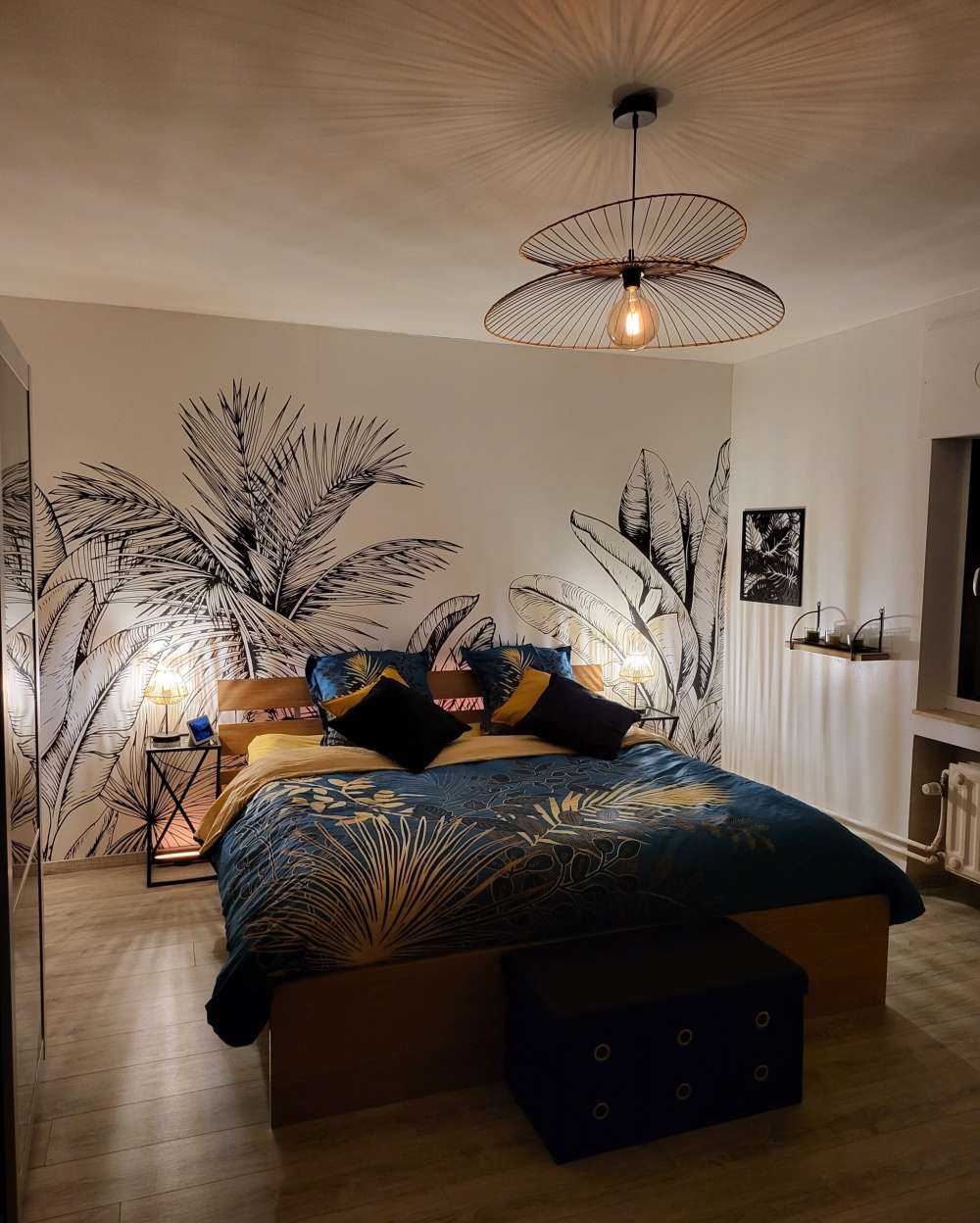 Palmy i liście bananowca