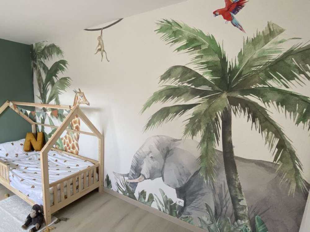 Kolorowe zwierzęta w dżungli 