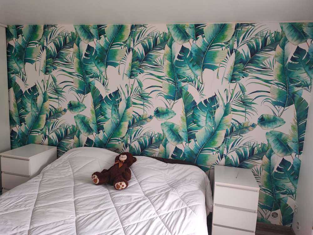 Malowane liście palmowe