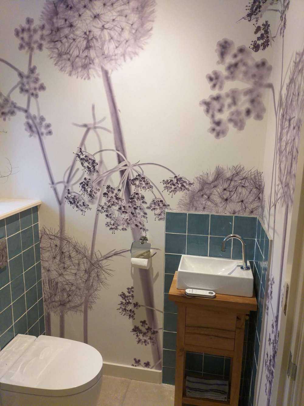 Kwiaty łąkowe w czerni i bieli