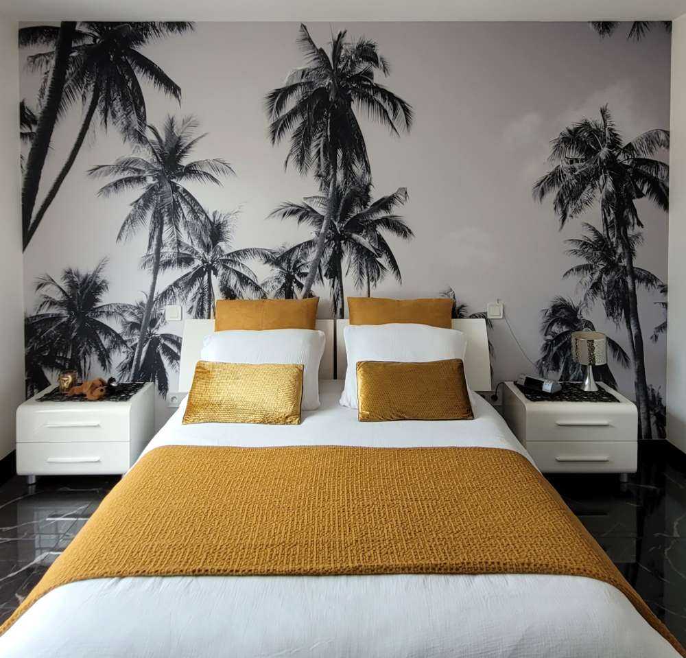 Palmy w czerni i bieli