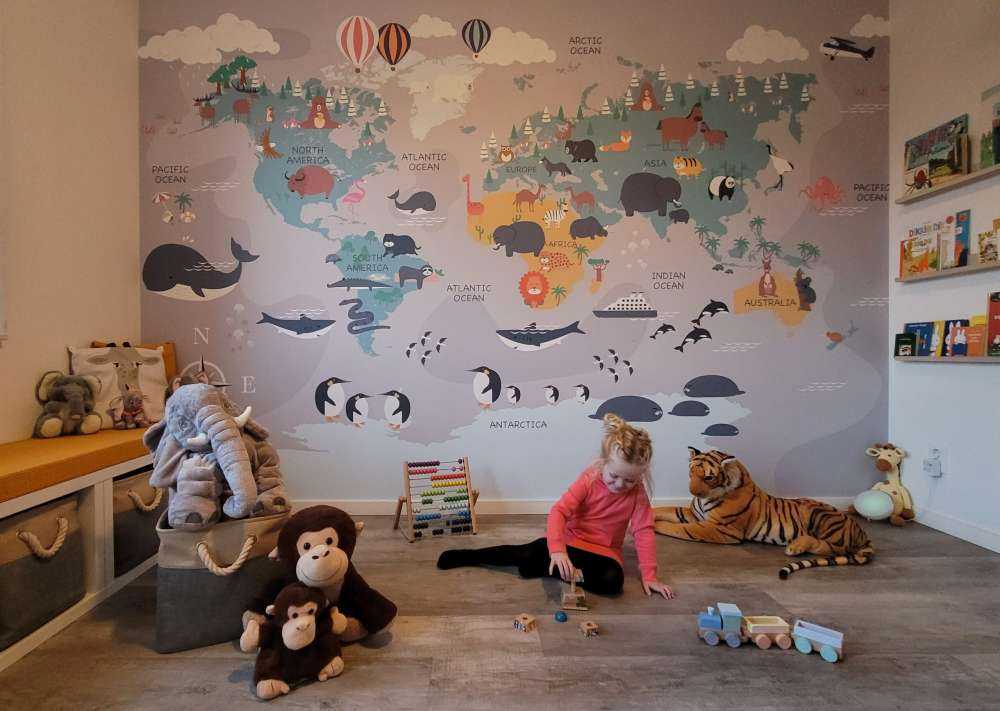 Mapa świata zwierząt