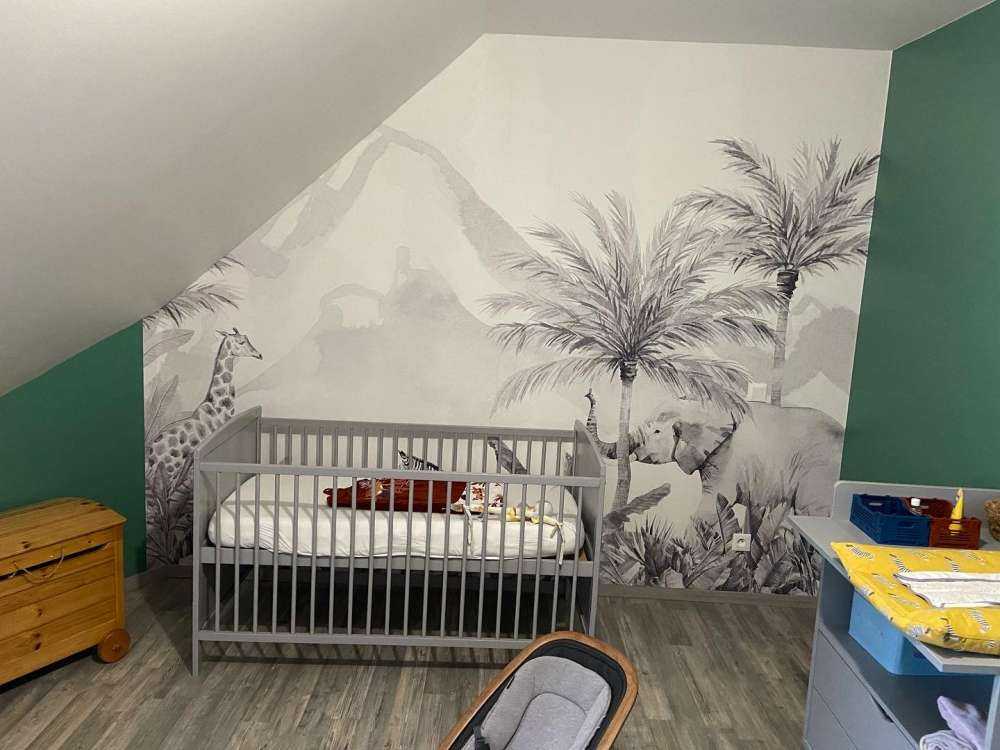 Zwierzęta z dżungli w czerni i bieli