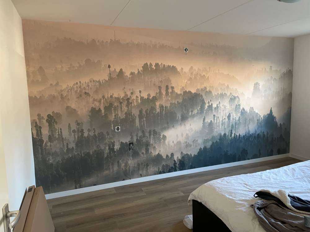 Mgliste góry w Indonezji