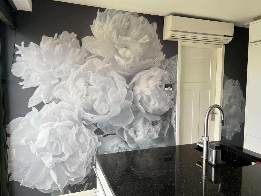 Pęczek różowych piwonii