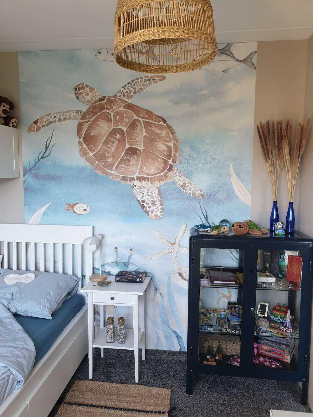 Akwarela żółw morski