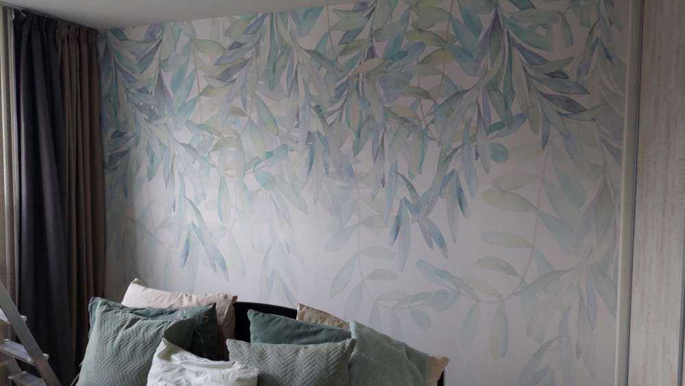 Pastelowe liście akwarelowe