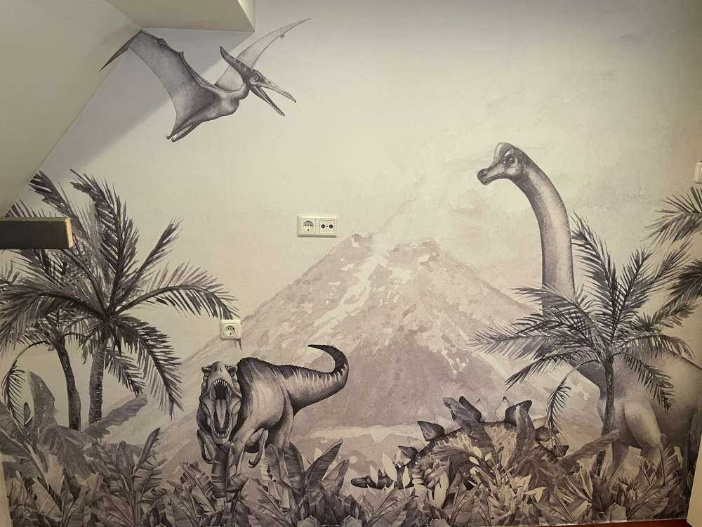 Dinozaury w czerni i bieli