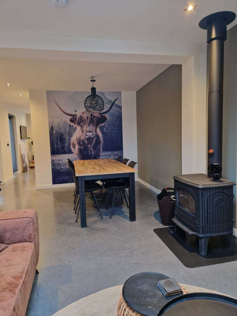 Szkocka rasa wyżynna przy lesie