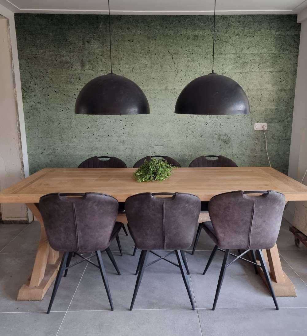 Zielona betonowa ściana