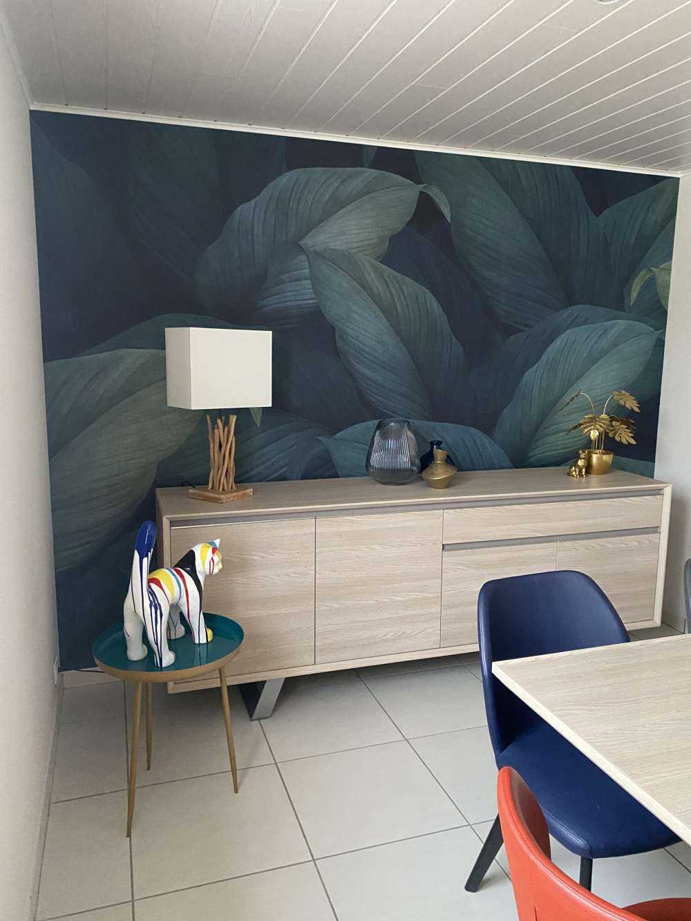 Tropikalne zielone liście