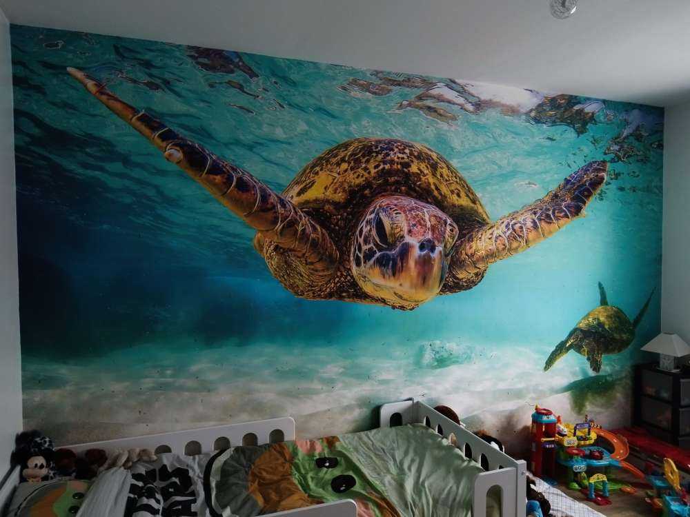 Żółw morski w oceanie