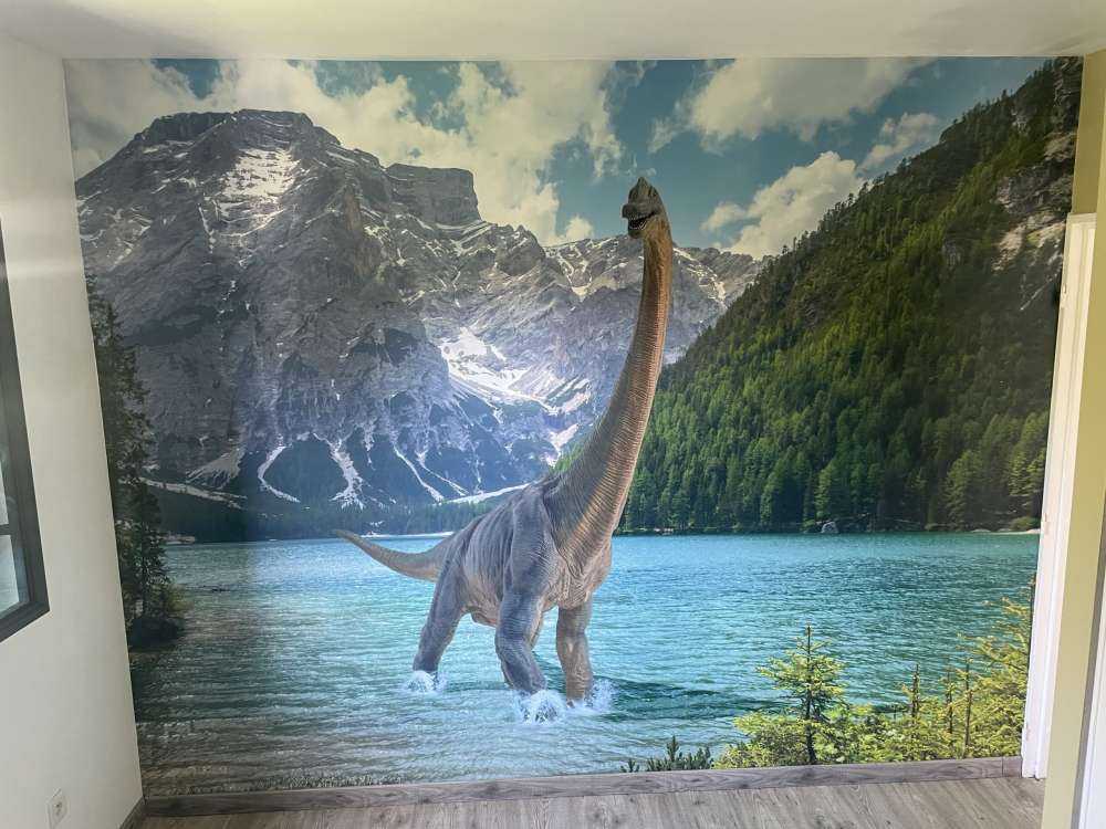 Brachiosaurus w wodzie