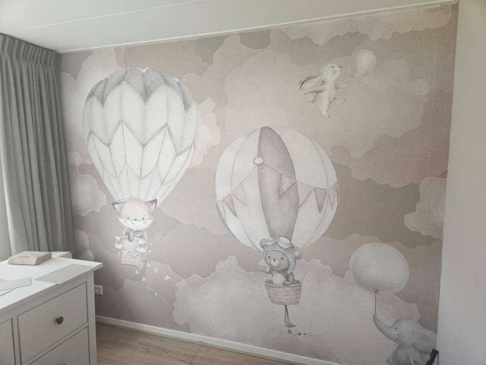 Latające zwierzęta - beżowe