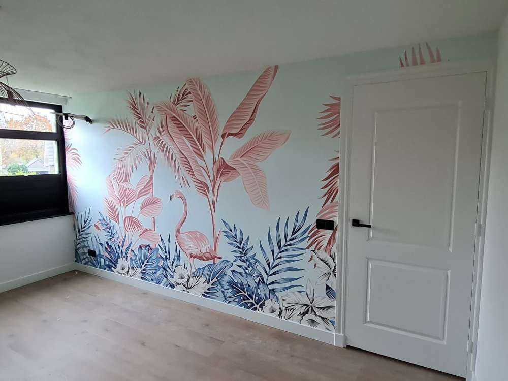 Różowa dżungla tropikalna