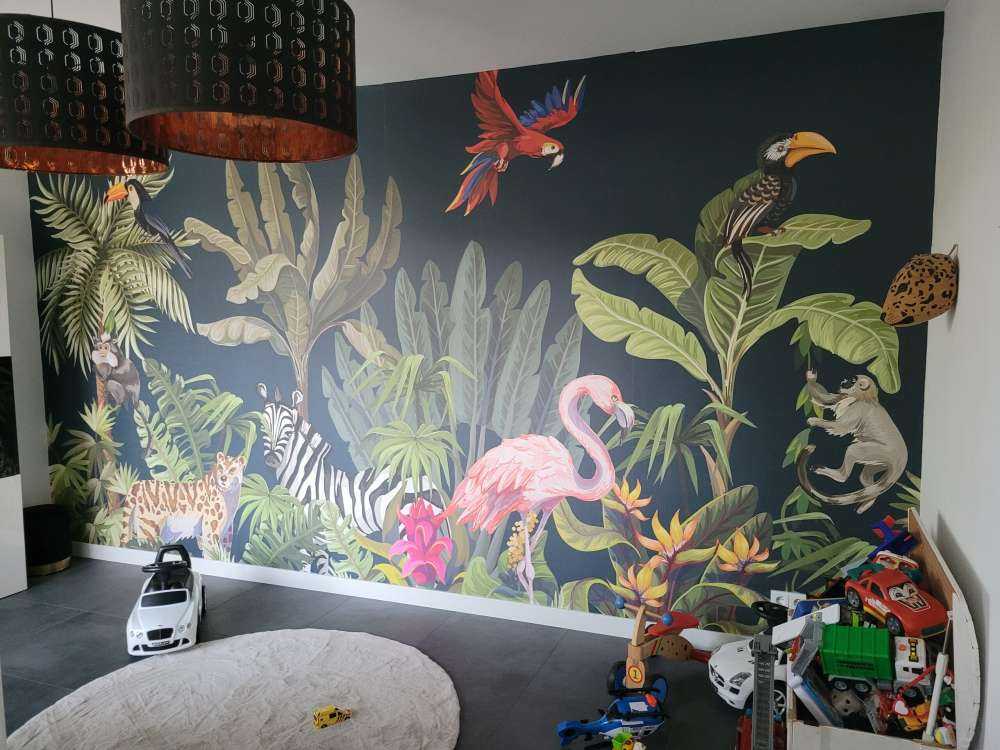 Kolorowe zwierzęta z dżungli