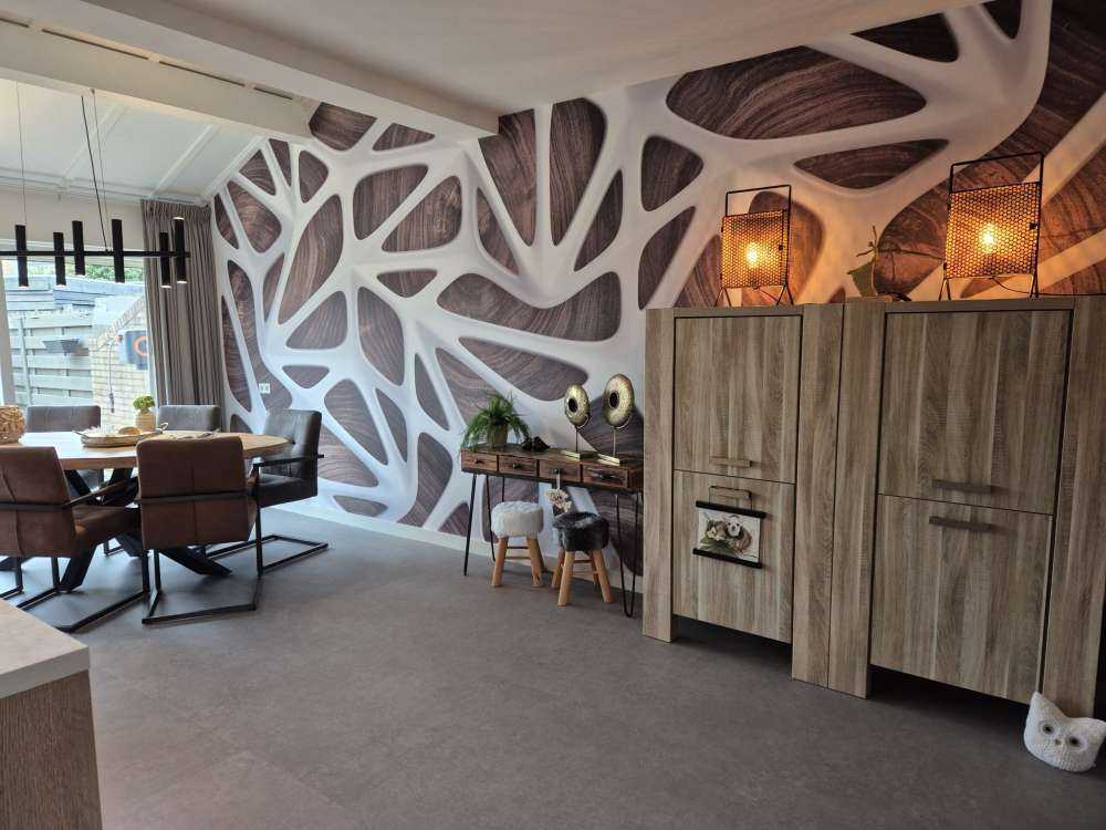 Biały wzór na drewnie