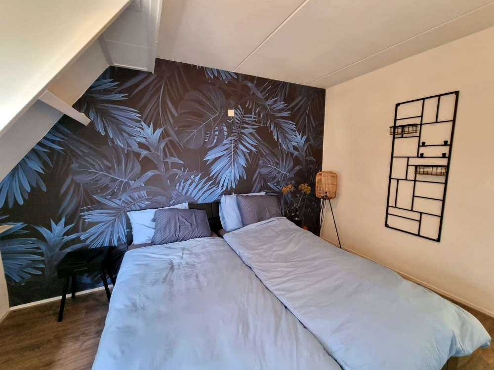 Niebieskie liście tropikalne