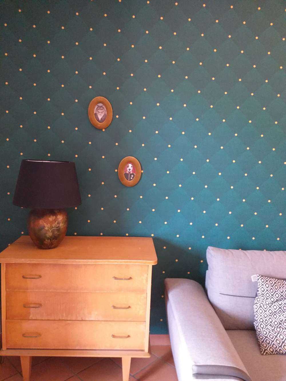 Ciemno zielony wzór chesterfielda