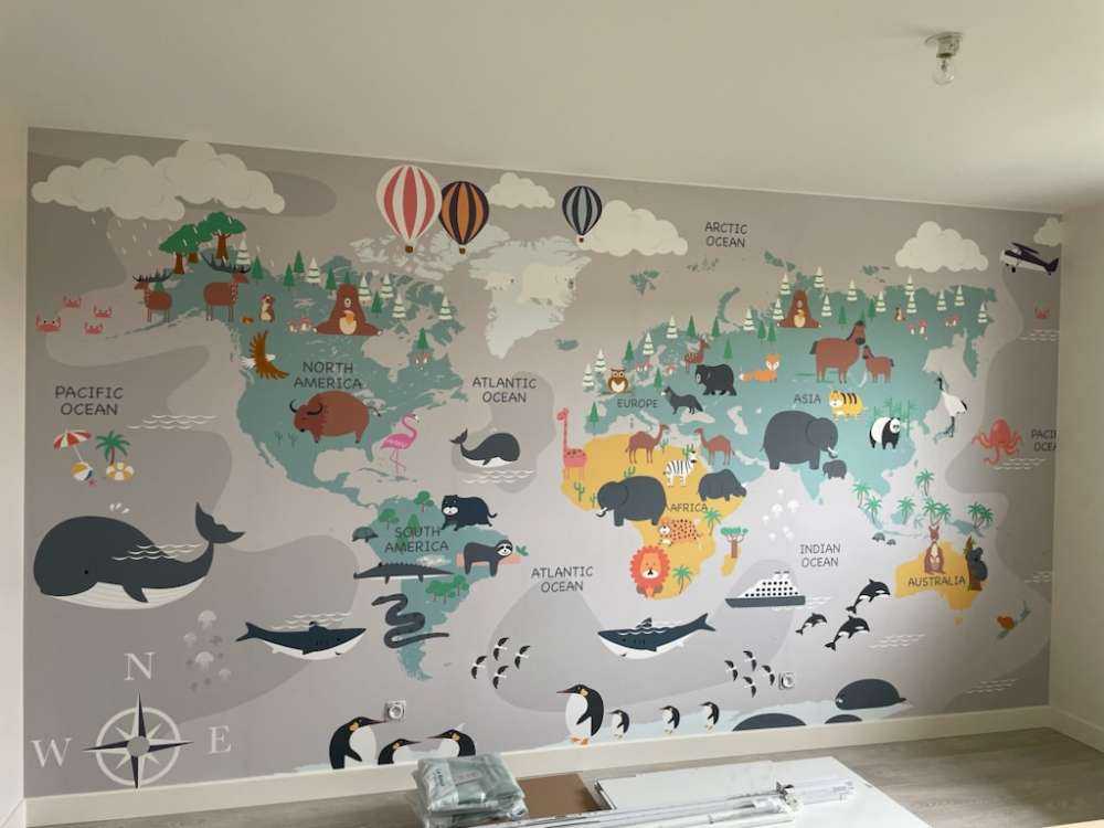 Mapa świata zwierząt