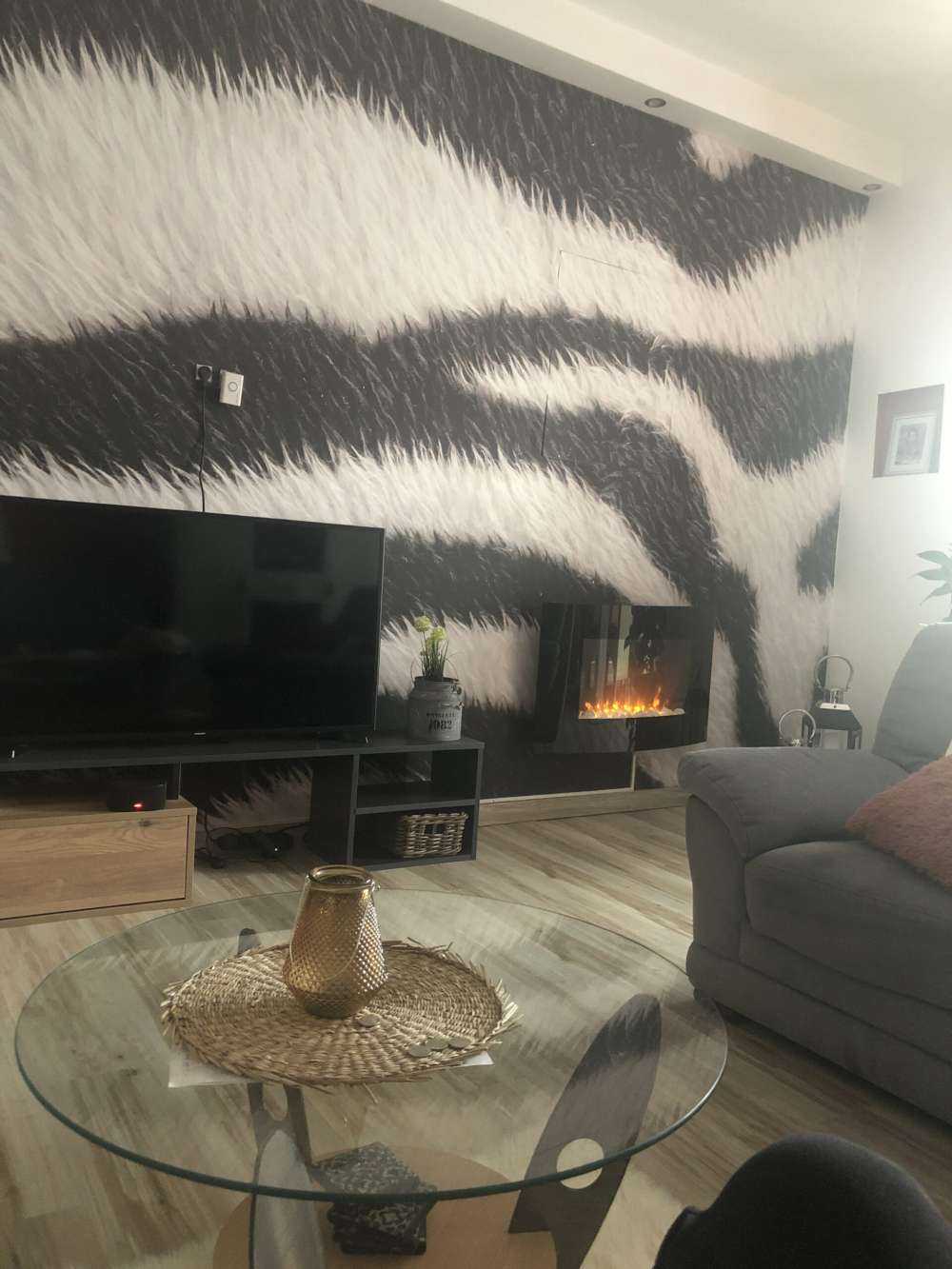 Sierść zebry z bliska