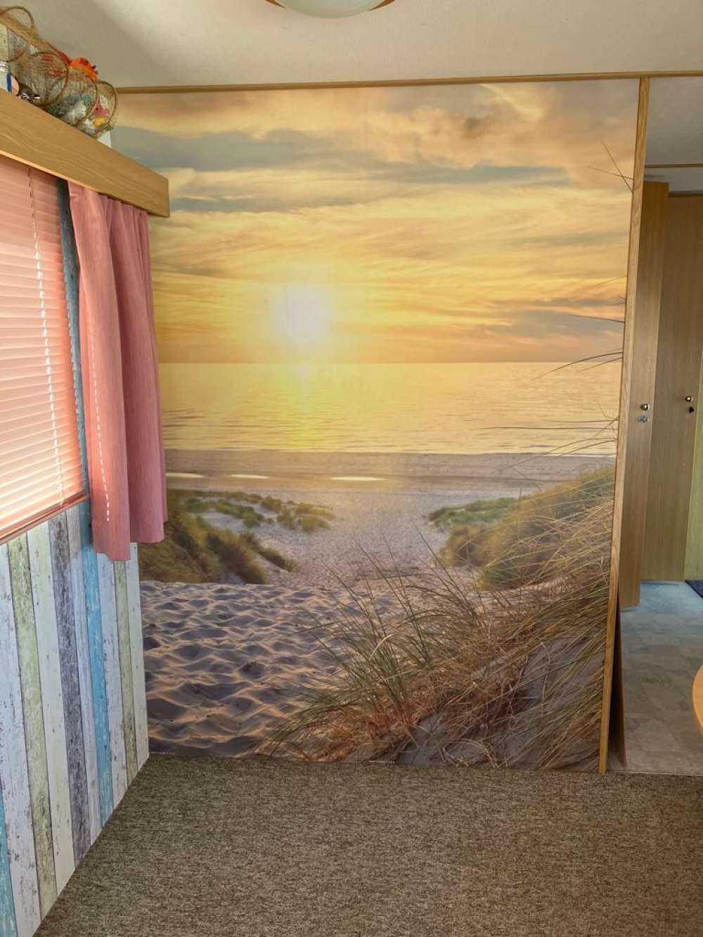 Zachód słońca na plaży wydmowej