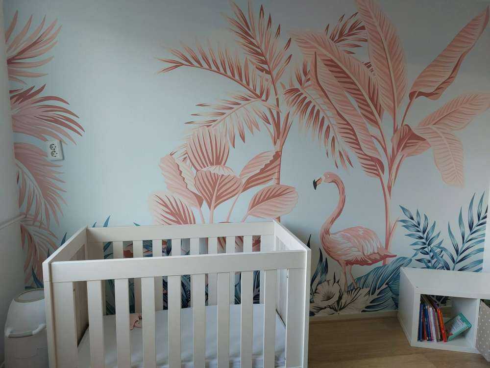 Różowa dżungla tropikalna