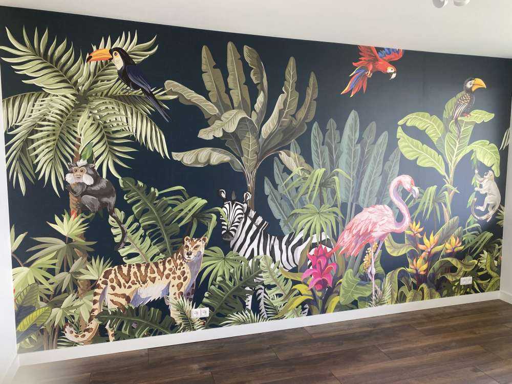 Kolorowe zwierzęta z dżungli