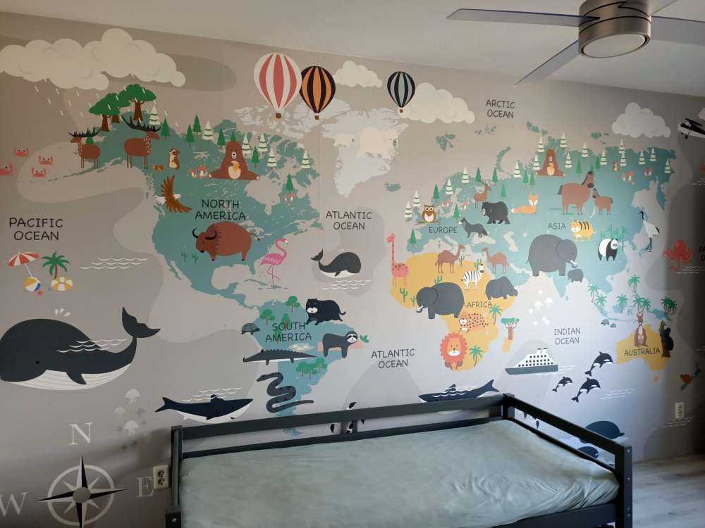 Mapa świata zwierząt