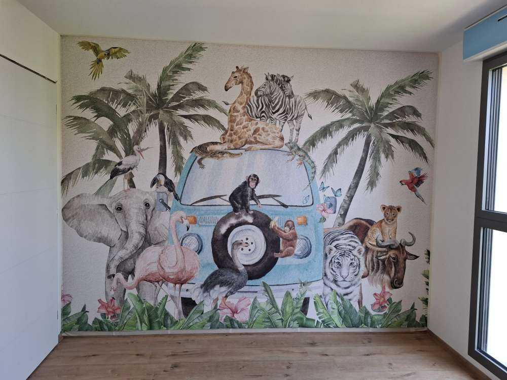 Wesołe zwierzęta tropikalne