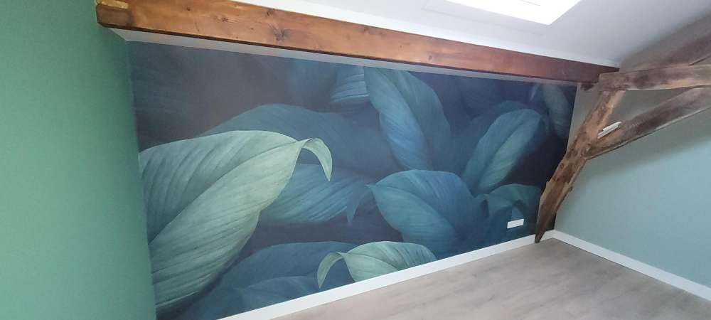 Tropikalne zielone liście