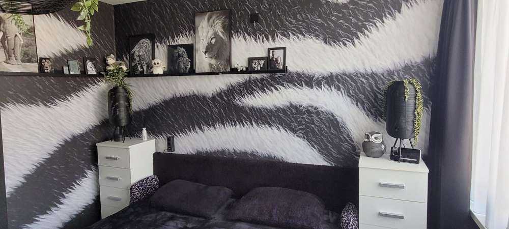 Sierść zebry z bliska