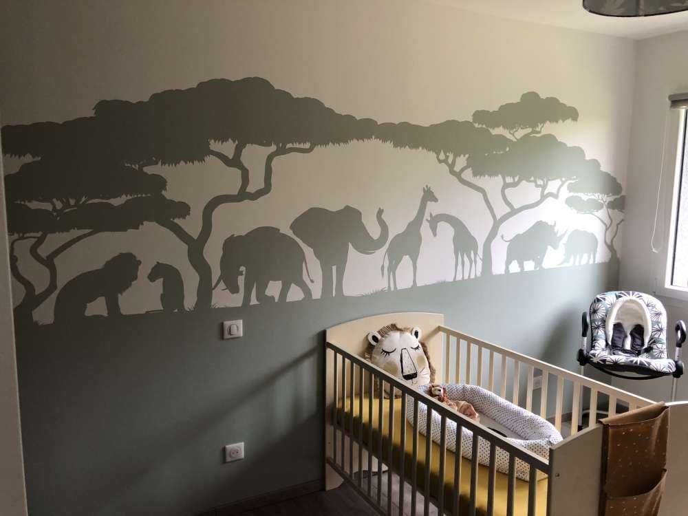 Sylwetka zwierząt safari, jasnozielona