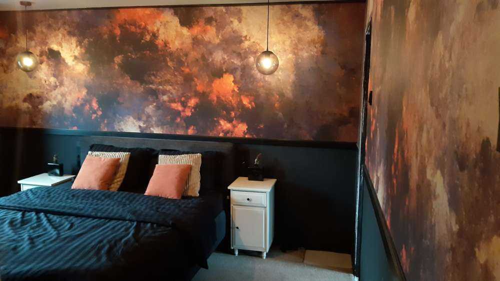 Ciemne abstrakcyjne chmury dymu