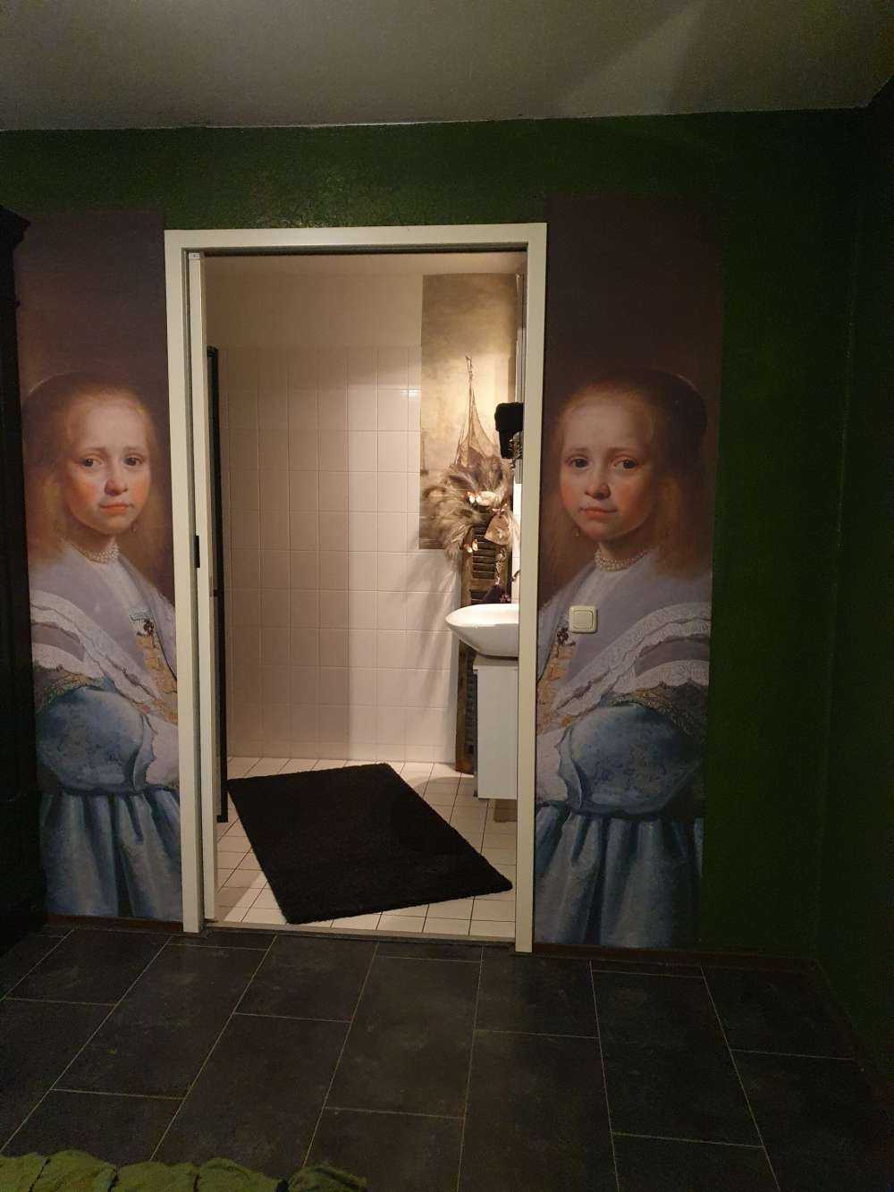 Portret dziewczyny w kolorze niebieskim