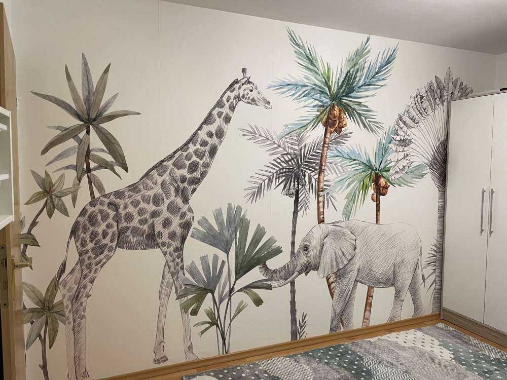 Szkic dzikich zwierząt