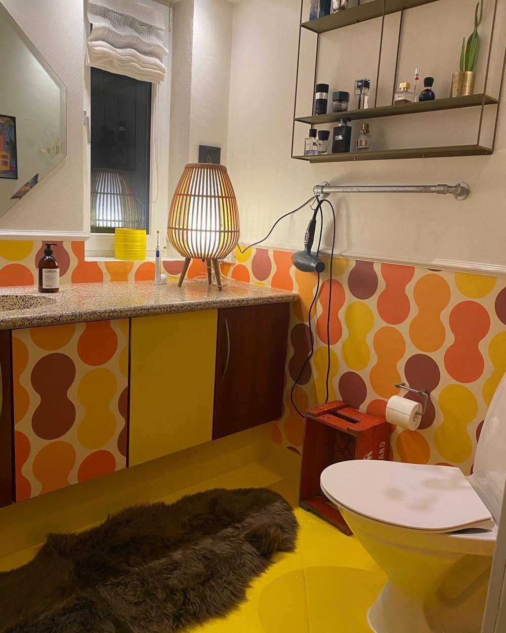 Retro wzór w kwiaty