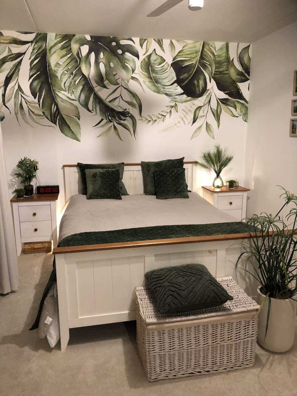 Tropikalne liście akwarelowe