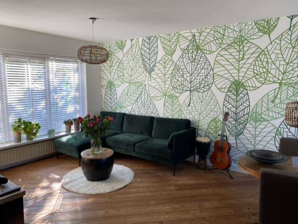 Ażurowe zielone liście