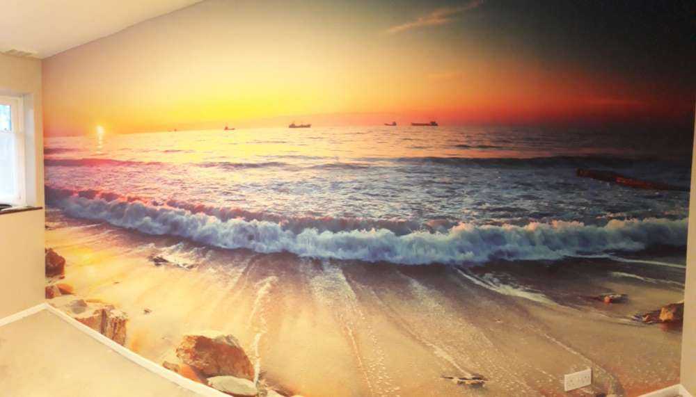 Zachód słońca nad morzem