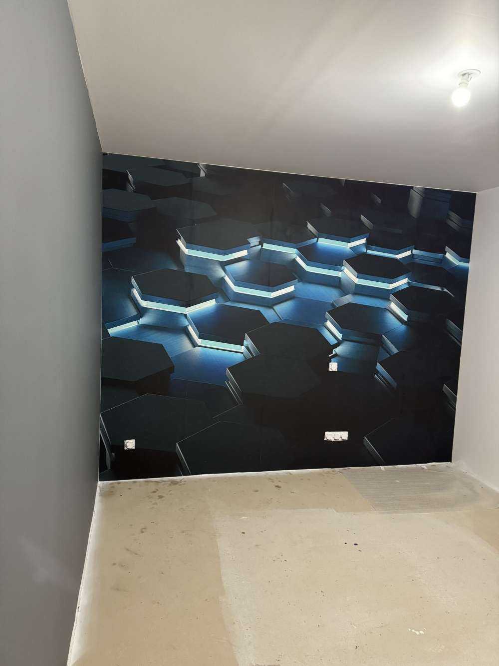 Podświetlane sześciokąty 3D