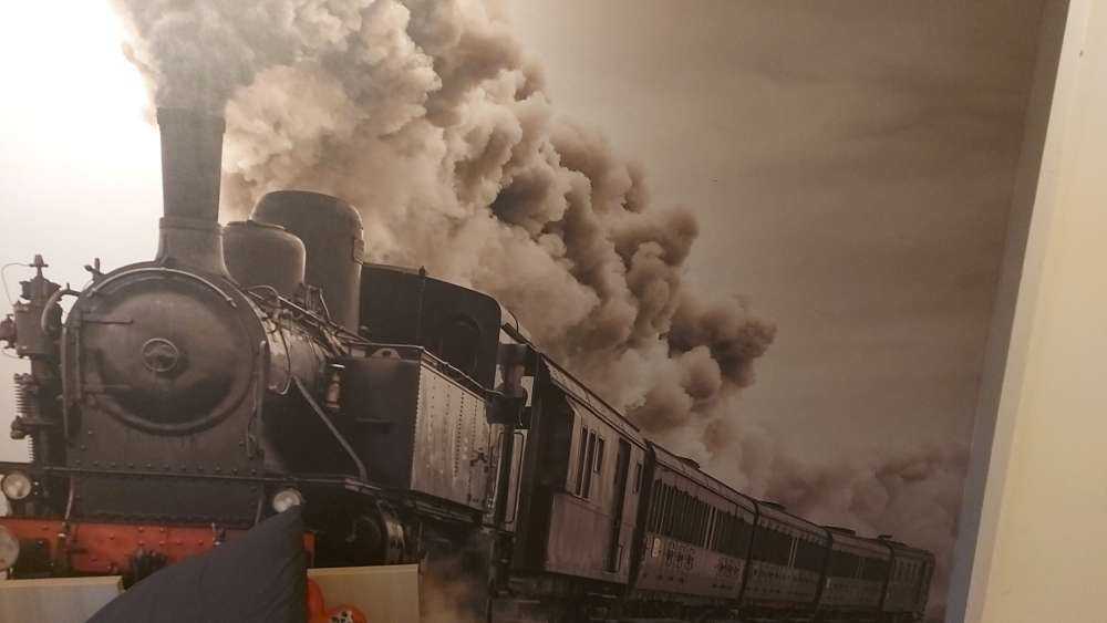 Stary pociąg parowy