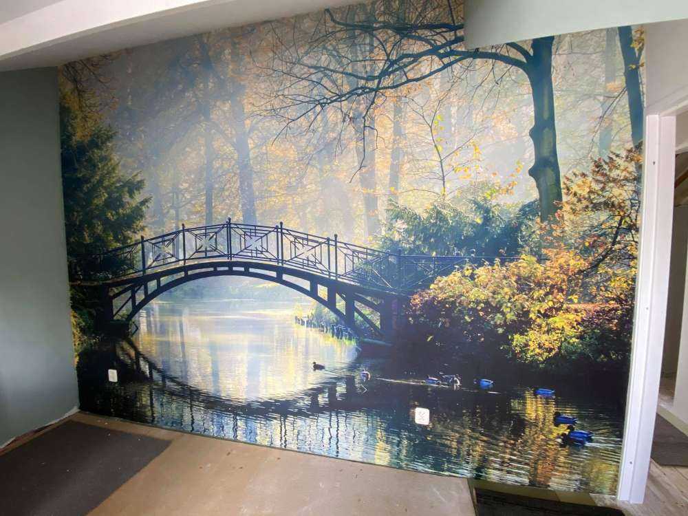 Stary mostek jesienią