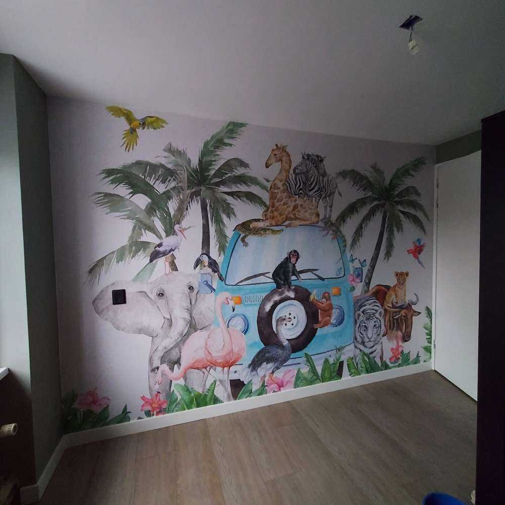 Wesołe zwierzęta tropikalne