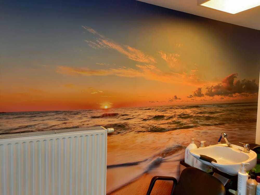 Zachód słońca nad morzem