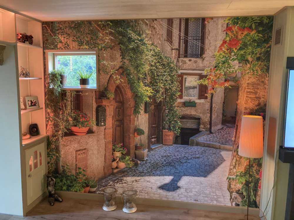 Wiejska wioska w Rzymie