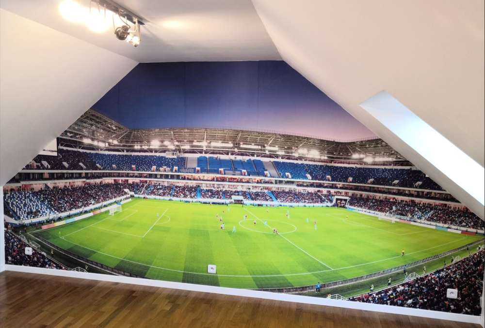 Panorama stadionu piłkarskiego