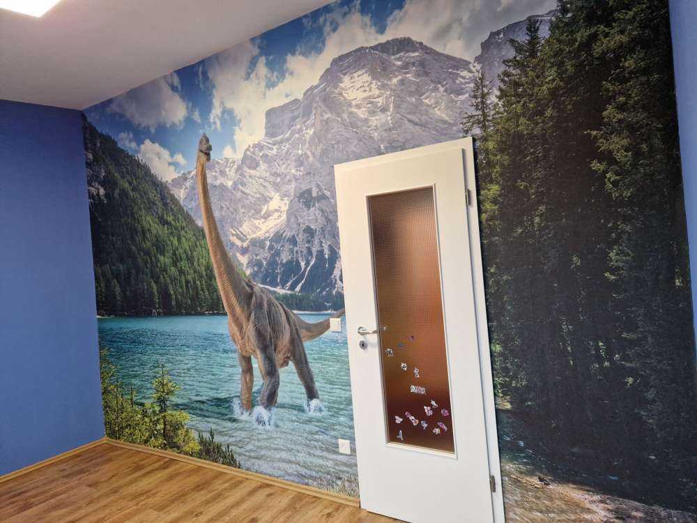 Brachiosaurus w wodzie