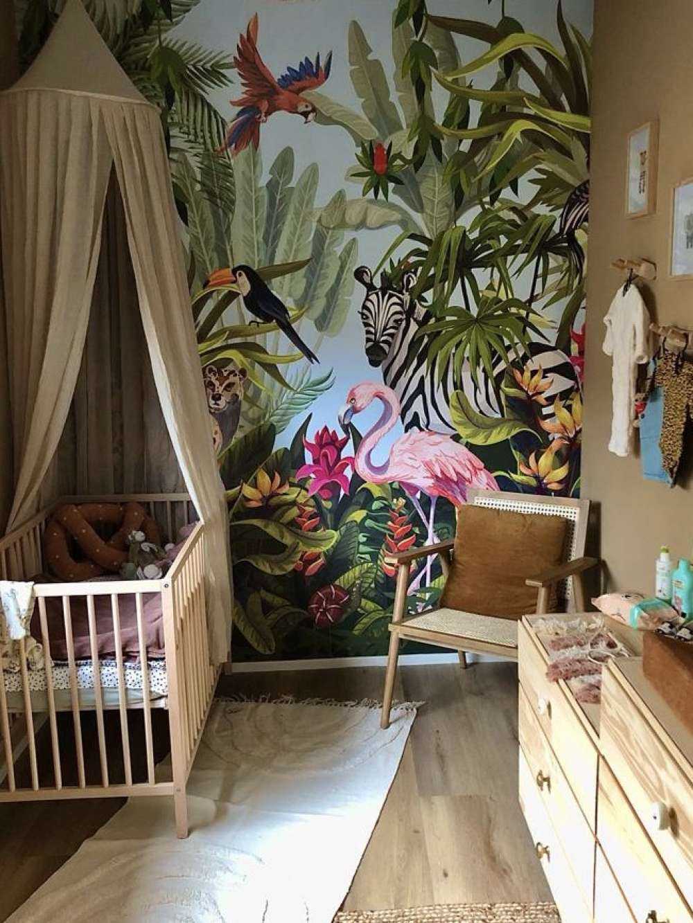 Kolorowa dżungla z zwierzętami